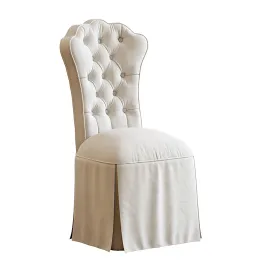 HORCHOW Allison Tufted Vanity Chair 3